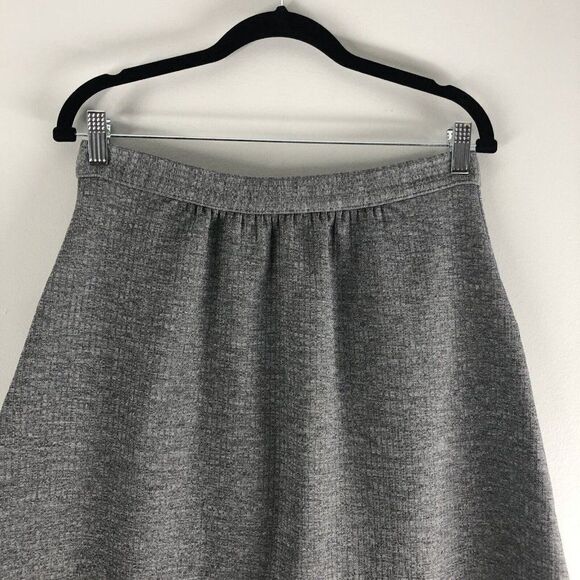 Vintage WPL 7912 Women’s 15/16 Gray Skirt Button Front Pockets Dark Academia - Picture 8 of 13